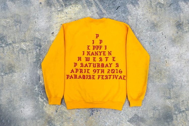 A First Look at Kanye West's Paradise Music Festival Merchandise