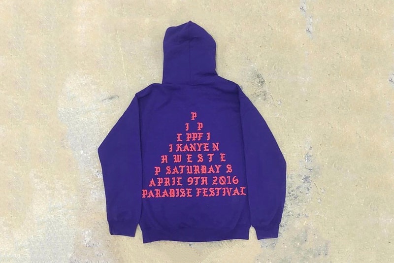 Kanye West Paradise Festival Merchandise