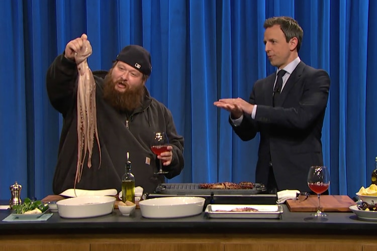 Action Bronson Joins 'Late Night With Seth Meyers' for Some Octopus-Grilling 101
