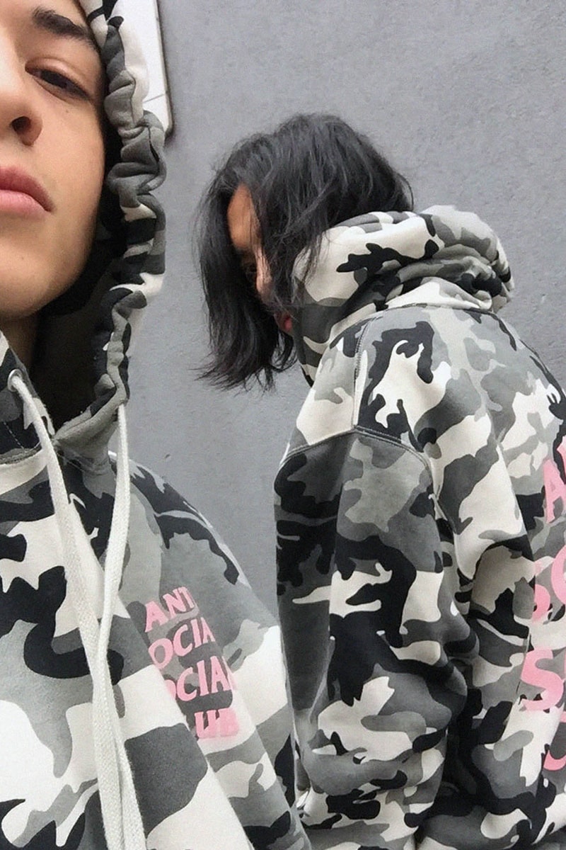 Anti Social Social Club "Snow Camo Hoodie"