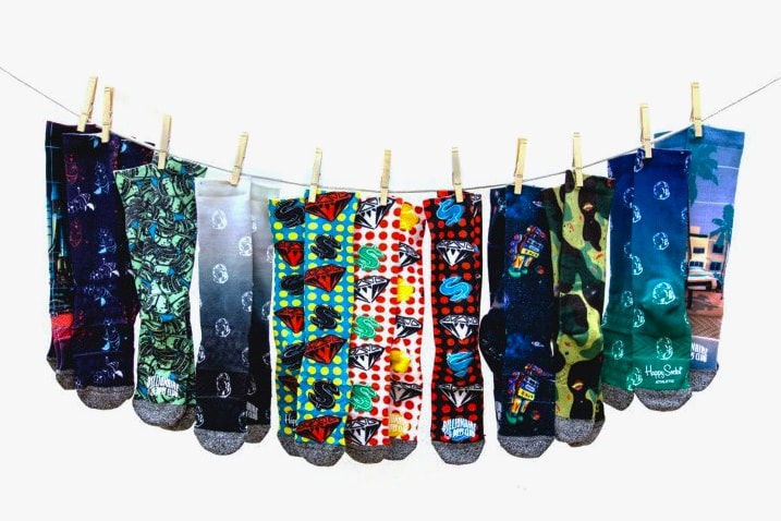 Billionaire Boys Club & Happy Socks Drop an Exclusive Sock Collection