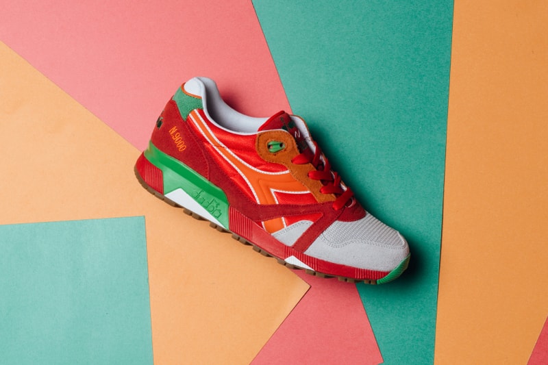 Diadora N9000 Poppy Red and V7000 Golden Straw