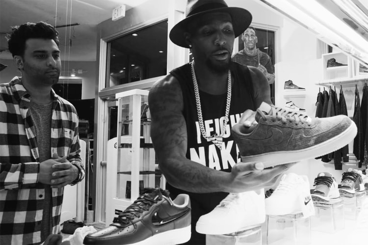 Dallas Cowboy Dez Bryant Goes Sneaker Shopping in Miami