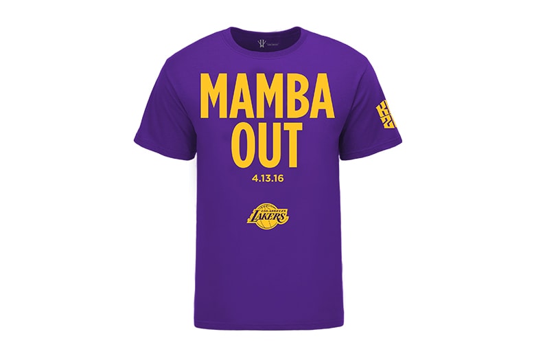 Kobe Bryant is Already Selling "Mamba Out" T-Shirts