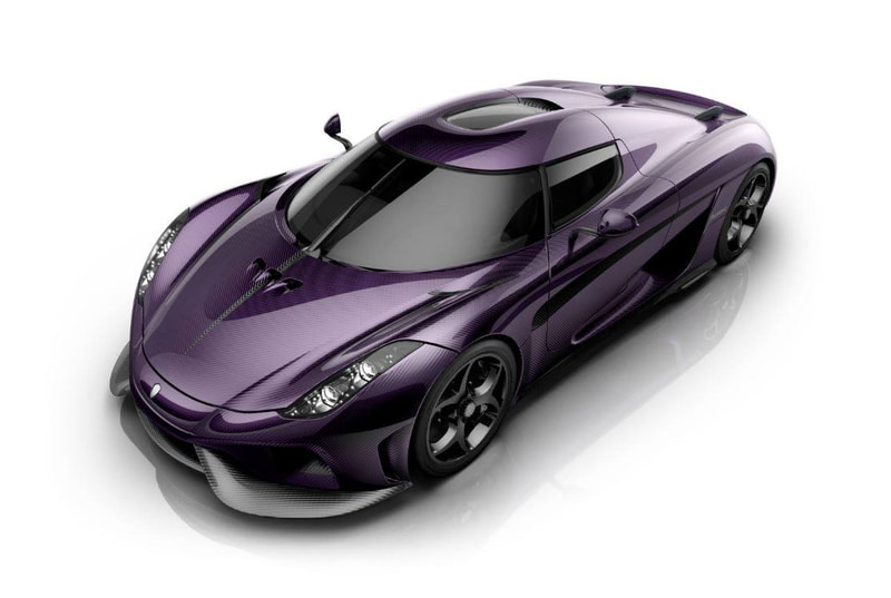 Koenigsegg Regera Painted Purple for Prince Tribute