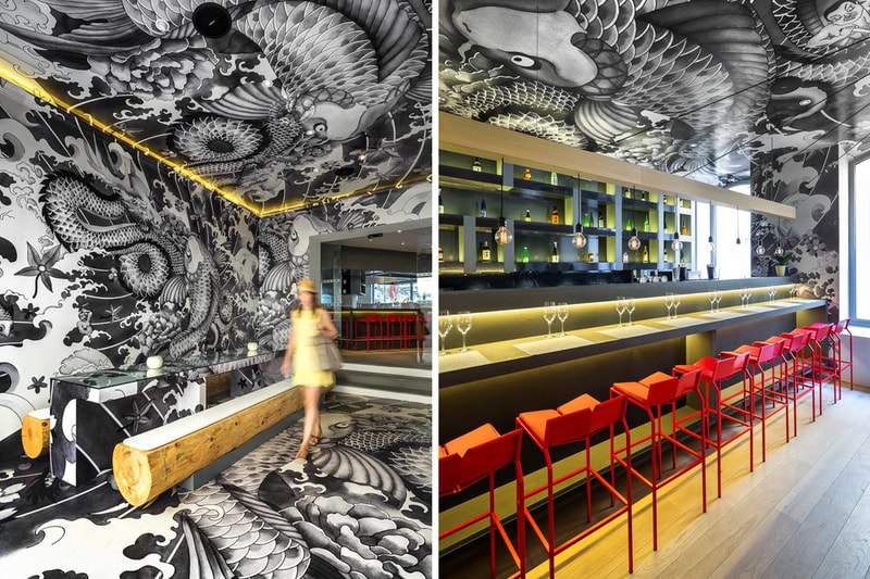 Koi Japanese Restaurant Decorated With Yakuza Tattoos