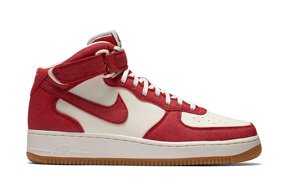 air force 1 mid red