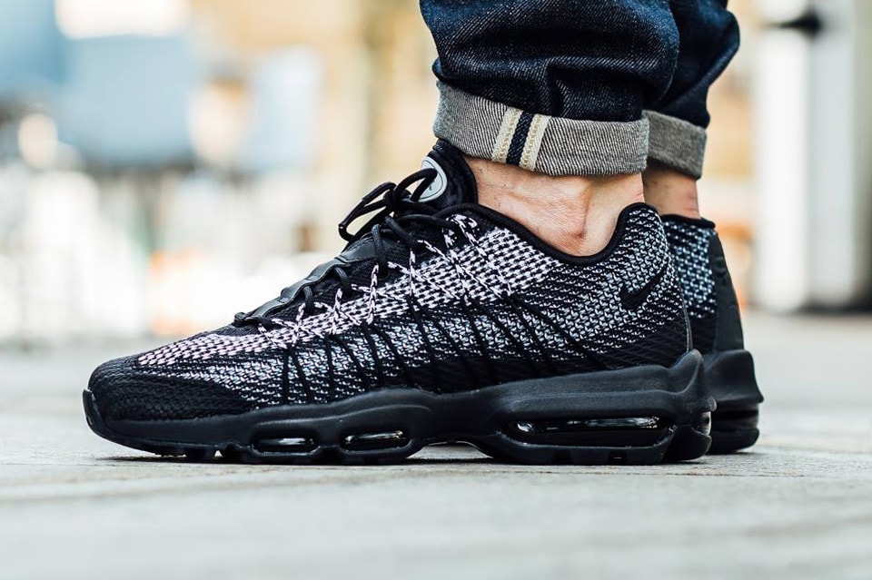 Nike air max 95 ultra jacquard black and white Outlet
