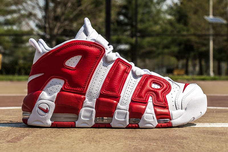 Nike's Air More Uptempo Debuts in Gym Red