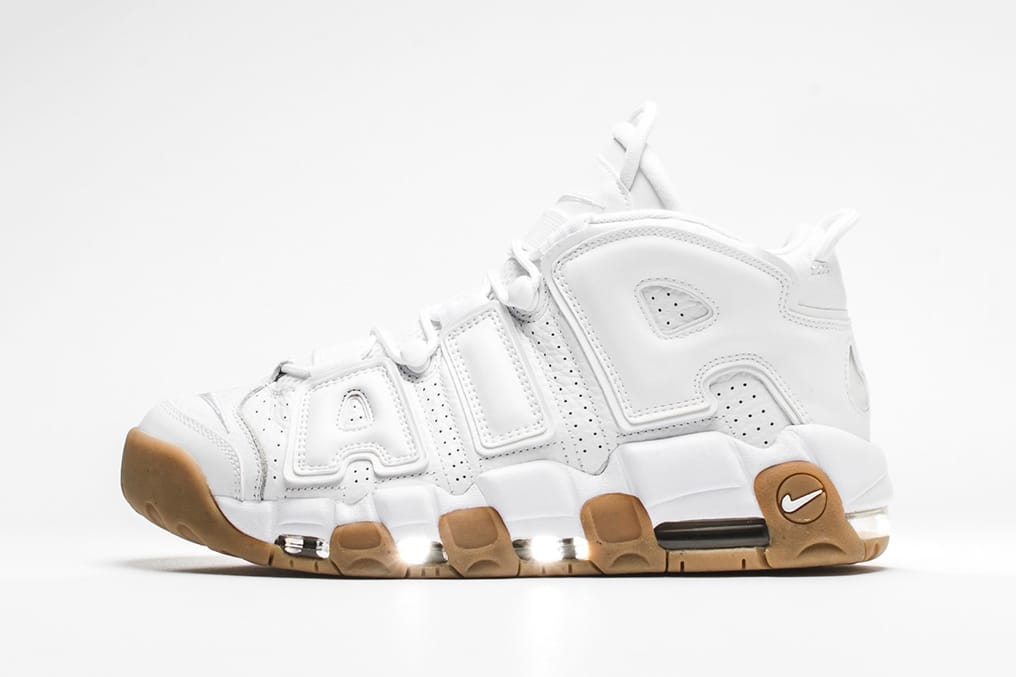 Nike Air More Uptempo Whit and Gum 