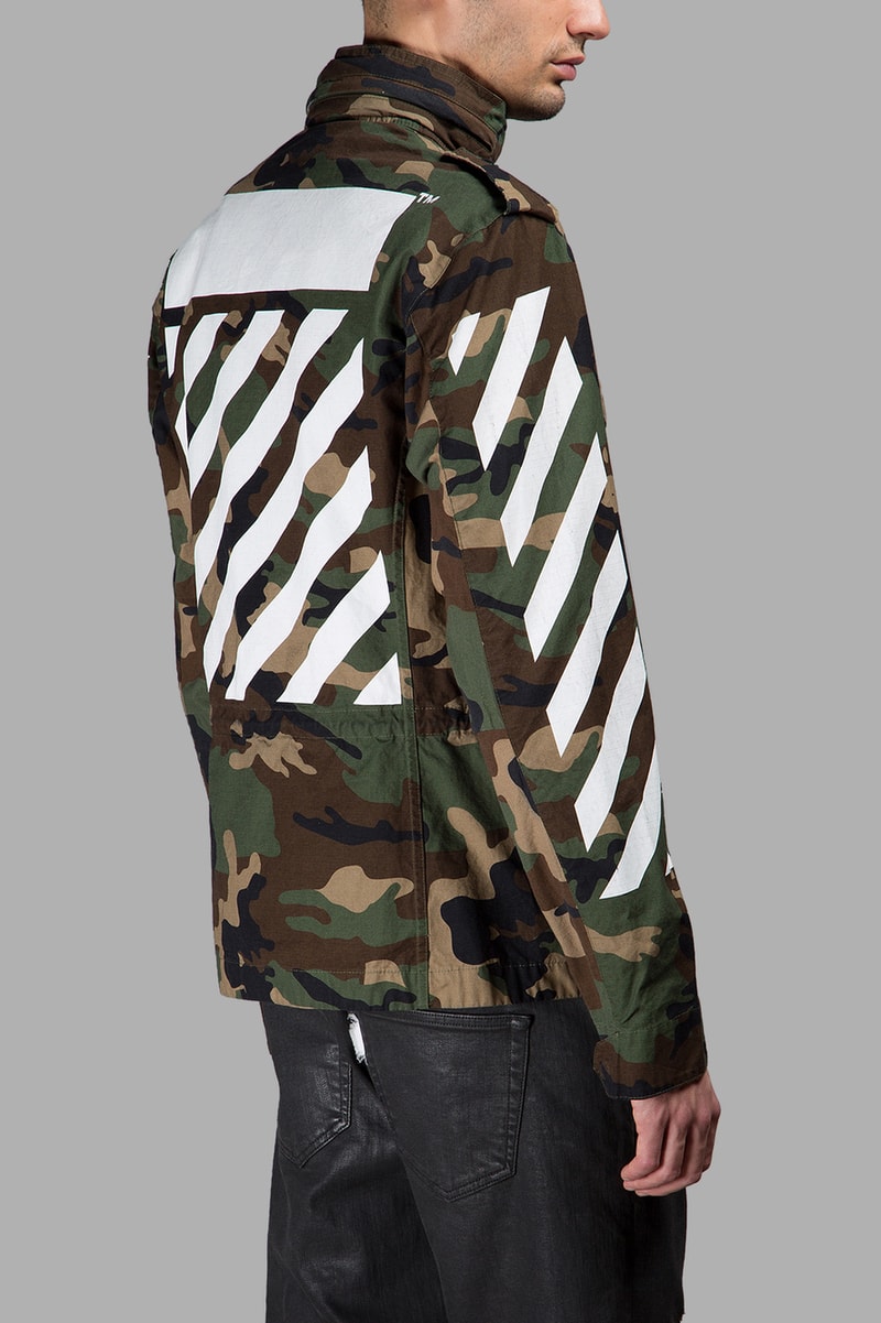 Off-White c/o Virgil Abloh Green Camouflage Industrial Strap