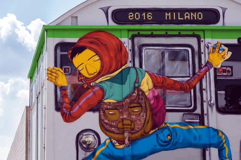 Os Gemeos Milan Train Mural