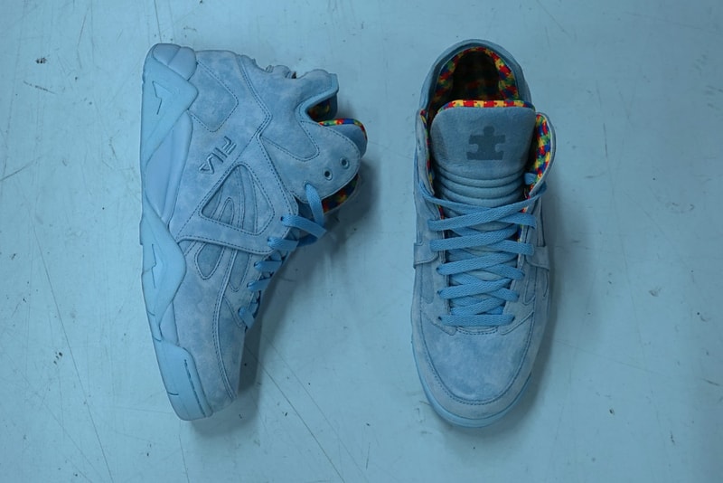 FILA and Shoe City Launch Vintage Cage Puzzle Piece for Autism Awareness
