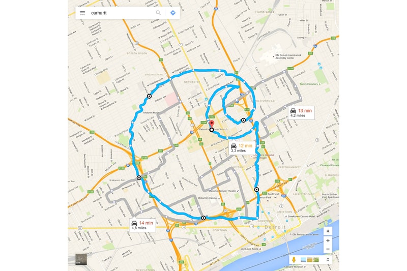 Streetwear Brand Logos with Google Maps