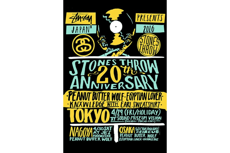 Stussy x Stones Throw 20th Anniversary Capsule Collection