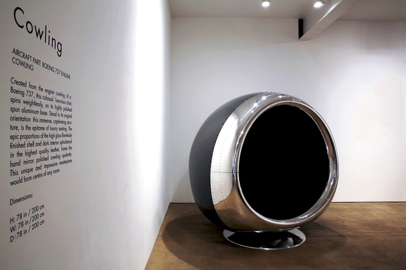 Fallen Furniture 737 Jet Engine Cowling Chair
