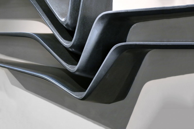 Zaha Hadid CITCO Valle Black Granite Shelf