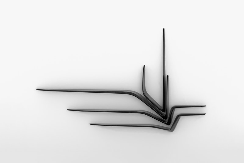 Zaha Hadid CITCO Valle Black Granite Shelf