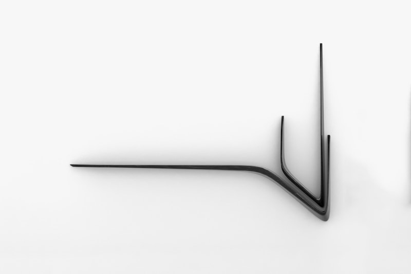 Zaha Hadid CITCO Valle Black Granite Shelf