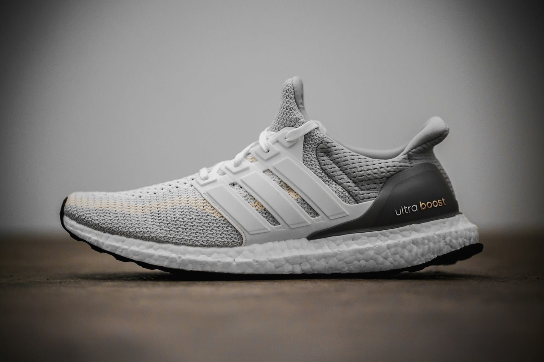 adidas Ultra Boost White and Gray 