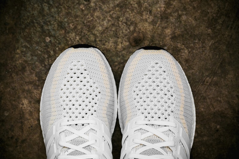 adidas Ultra Boost White and Gray Sneaker