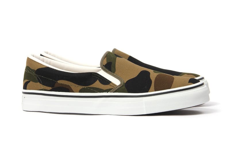 A Bathing Ape Unveils the 1st Camo Slip-On for the Summer
