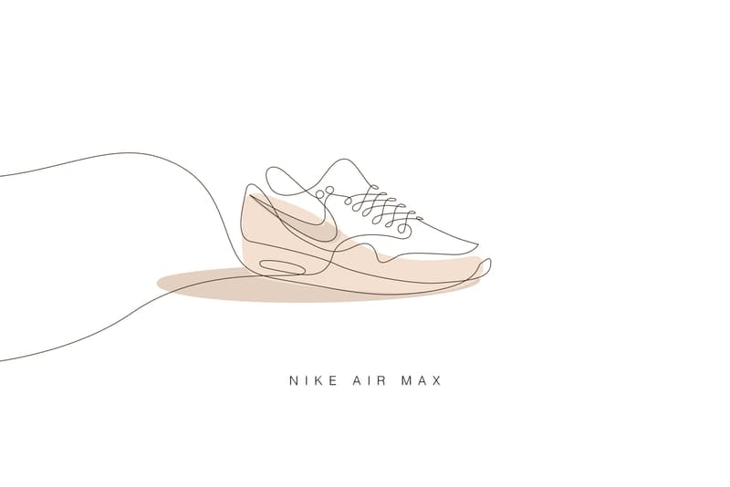 Differantly Studios One Line Sneaker Drawings