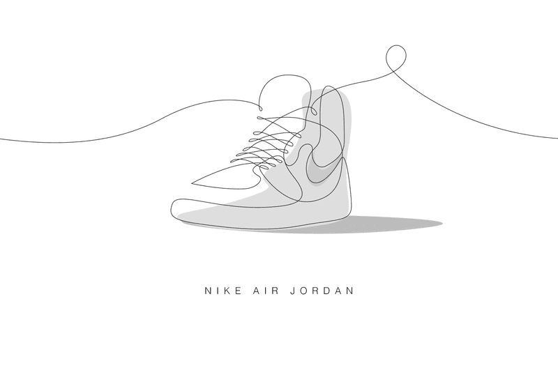 Differantly Studios One Line Sneaker Drawings