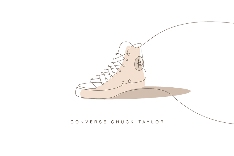 Differantly Studios One Line Sneaker Drawings