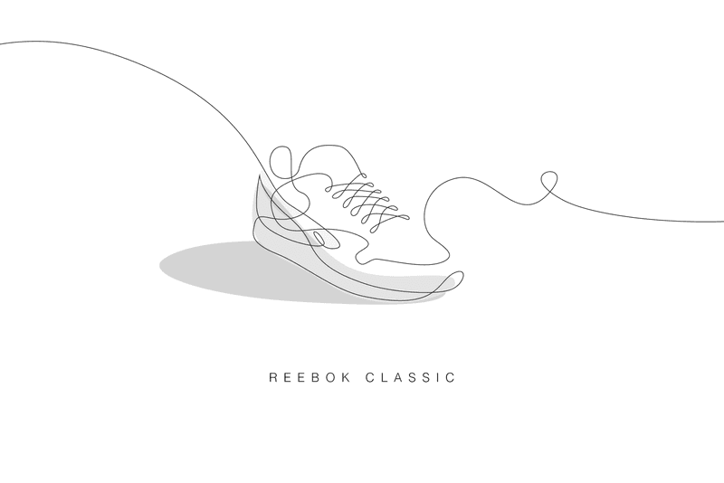 Differantly Studios One Line Sneaker Drawings