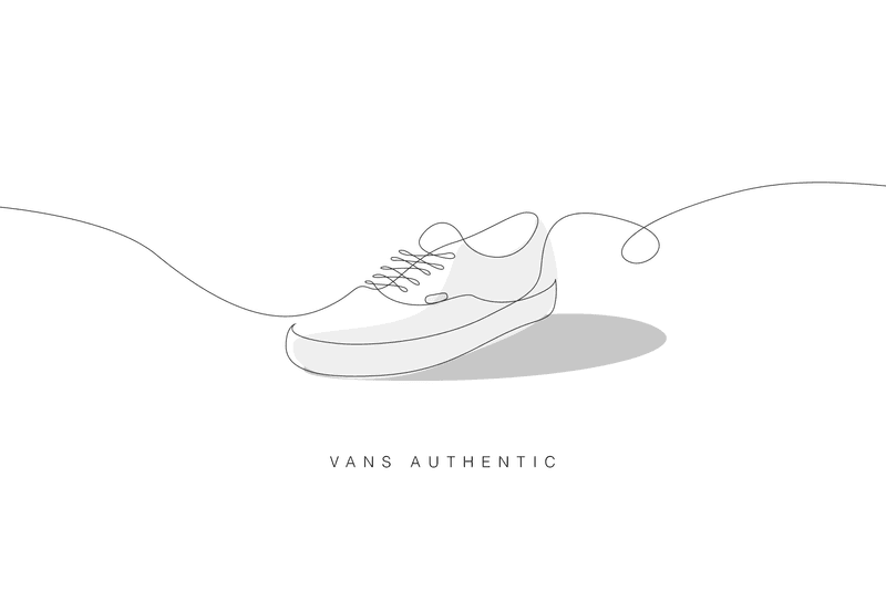 Differantly Studios One Line Sneaker Drawings