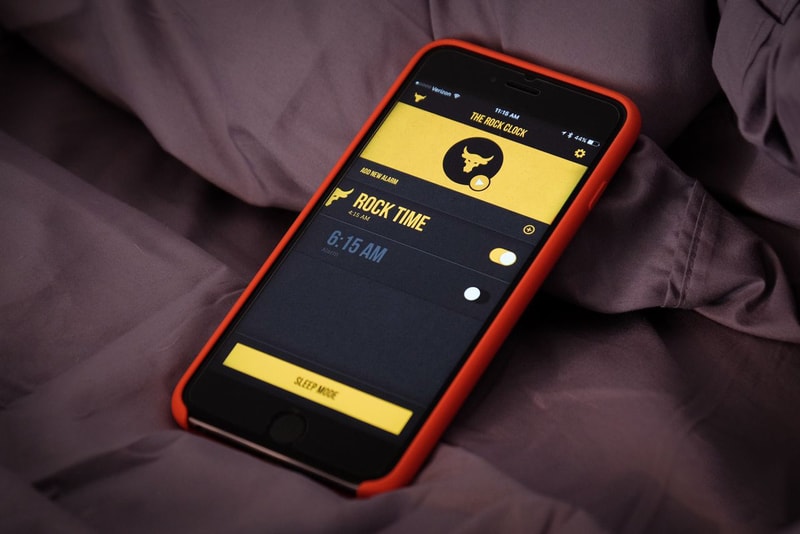 Dwayne "The Rock" Johnson's Motivational Alarm Clock App