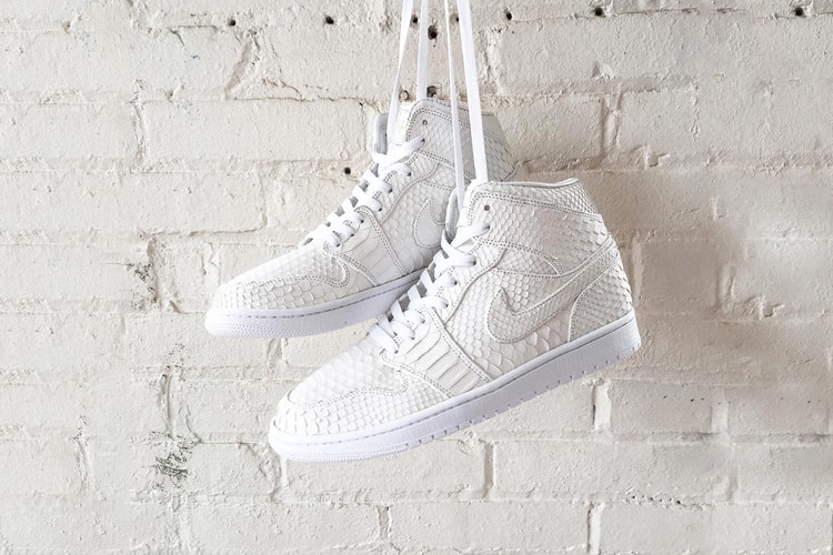 JBF Customs Creates the All-White Python Air Jordan 1s of Your Dreams