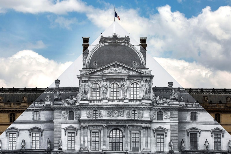 JR Completes His "JR Au Louvre" Piece