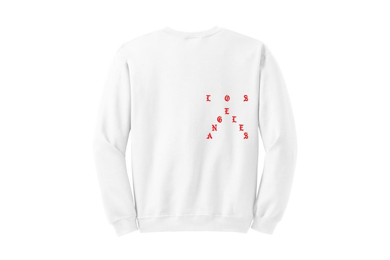 Kanye West No More Parties In LA White Crewneck Sweatshirt
