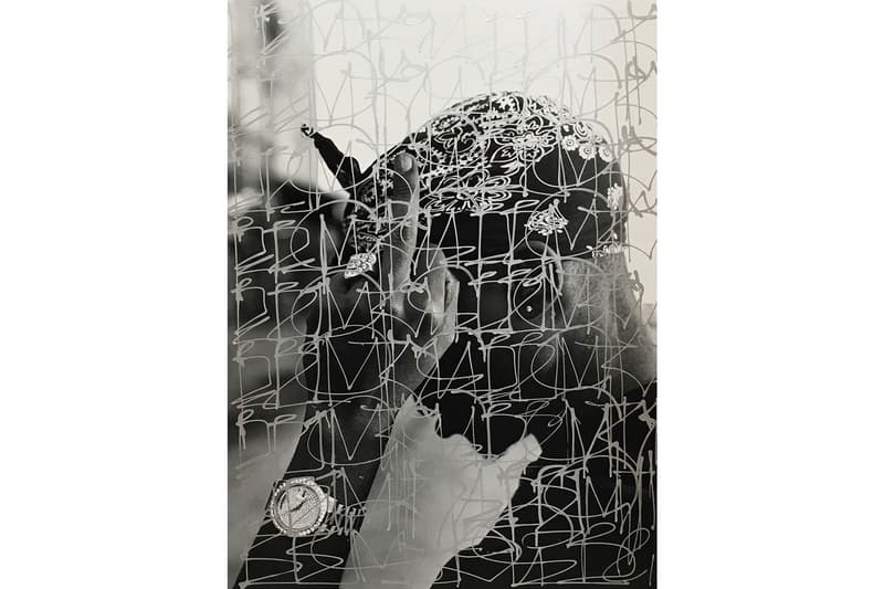 Photographer Mike Miller and Retna Tupac Piece