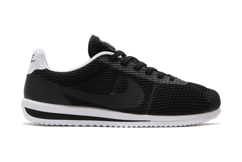 Nike Cortez Ultra Breeze in "Pure Platinum," Black & "Racer Blue"