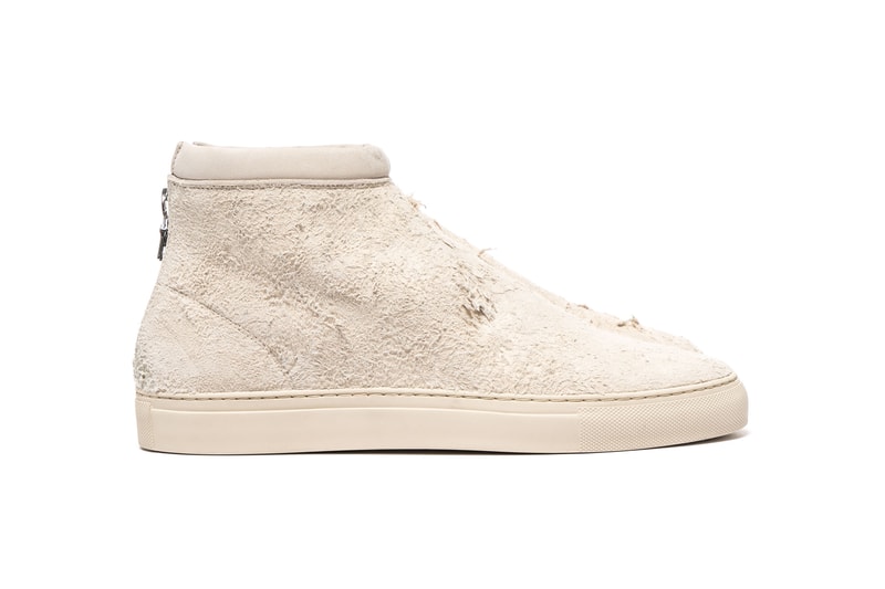 nonnative Traveller Trainer Mid Cow Suede White and Brown