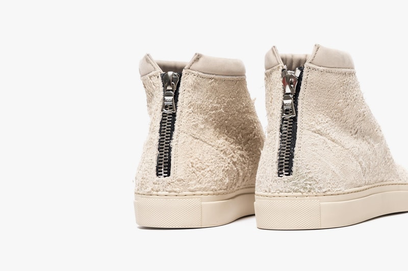 nonnative Traveller Trainer Mid Cow Suede White and Brown