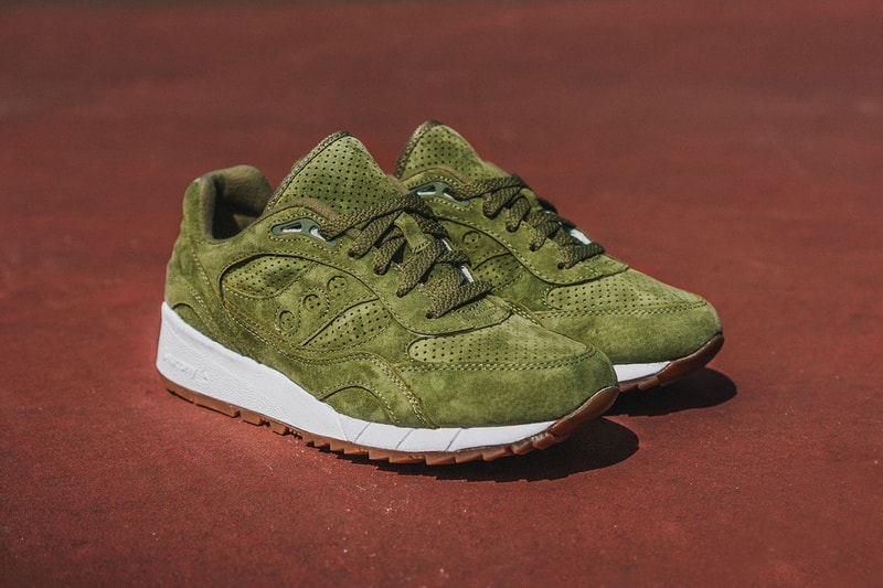 Packer Shoes Olive Suede Saucony Shadow 6000