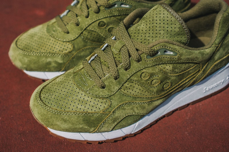 Packer Shoes Olive Suede Saucony Shadow 6000