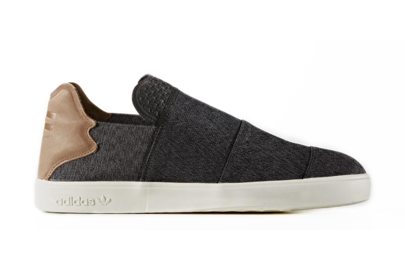 Pharrell x adidas Originals Elastic Slip On in Black & Blue