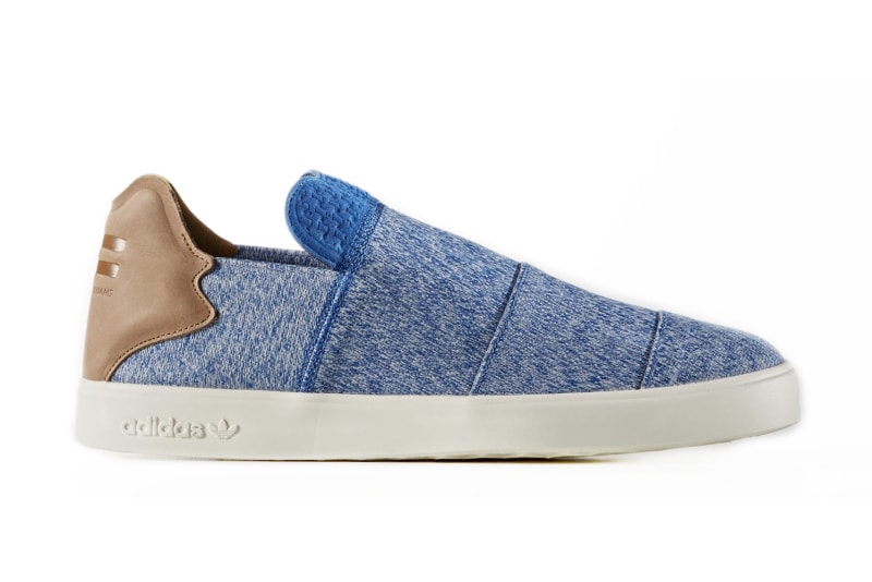 Pharrell x adidas Originals Elastic Slip On in Black & Blue