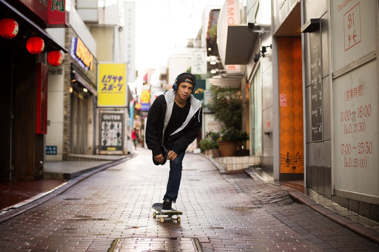 Sean Malto Skates Tokyo in Skullcandy Wireless Grind Headphones