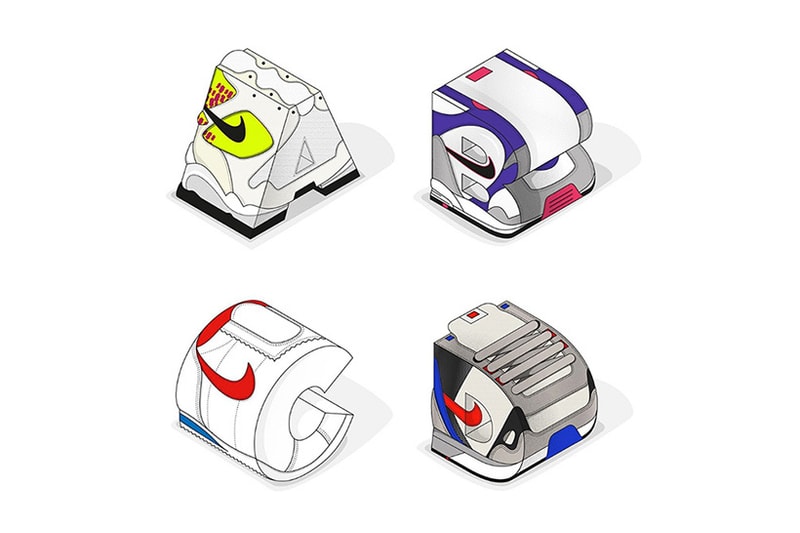 Andre Momo Illustrates Iconic Sneaker in Alphabet