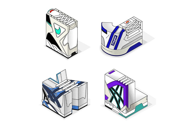 Andre Momo Illustrates Iconic Sneaker in Alphabet