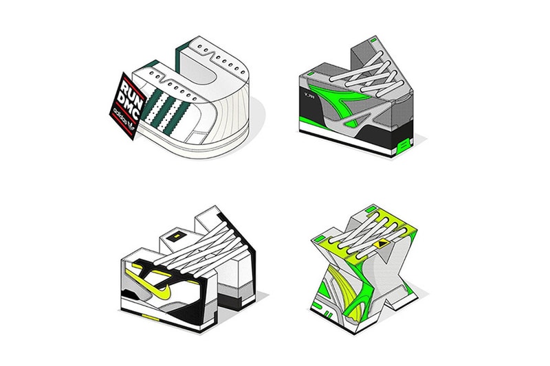 Andre Momo Illustrates Iconic Sneaker in Alphabet