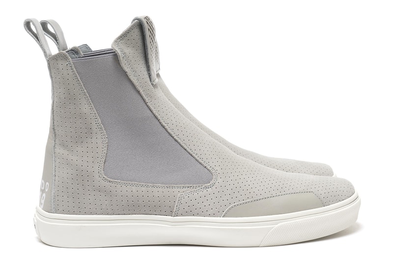 Stone Island Shadow Project Perforated Grey Suede Boot
