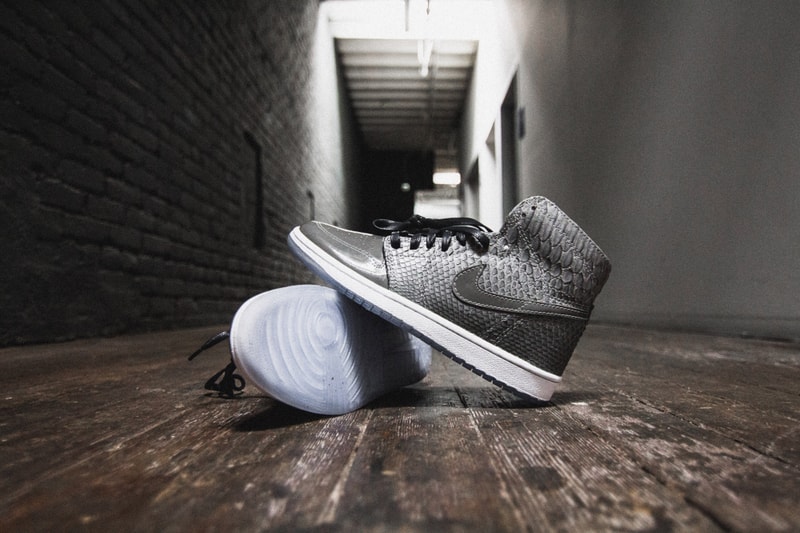 The Shoe Surgeon Custom Air Jordan 1 Python Patent Leather 3M