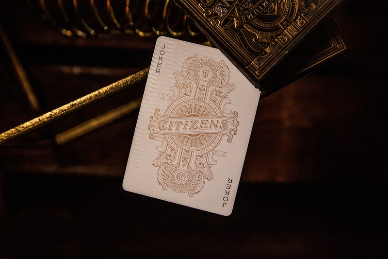 Gold Foil Citizen Playing Cards
